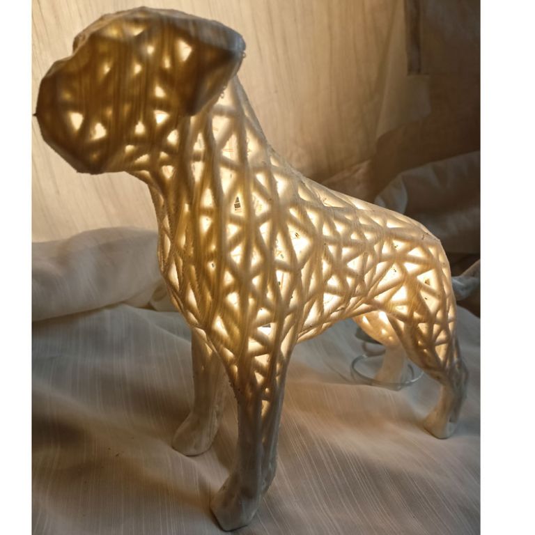 BOXER LAMP WITH LONG EARS 25cm Length